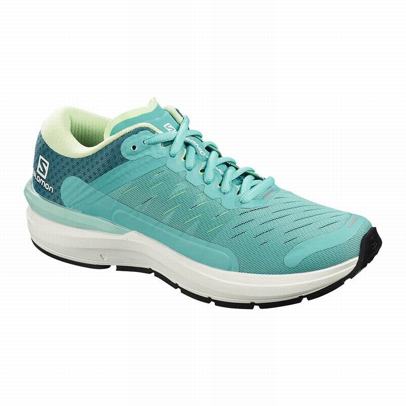 Zapatillas De Running Salomon Mujer Turquesa / Blancas - Salomon Argentina SONIC 3 CONFIDENCE W ,962